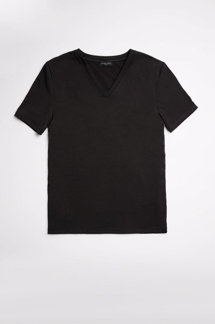 CAMISETA TÉRMICA MANGA CORTA 70100 NEGRO YSABEL MORA