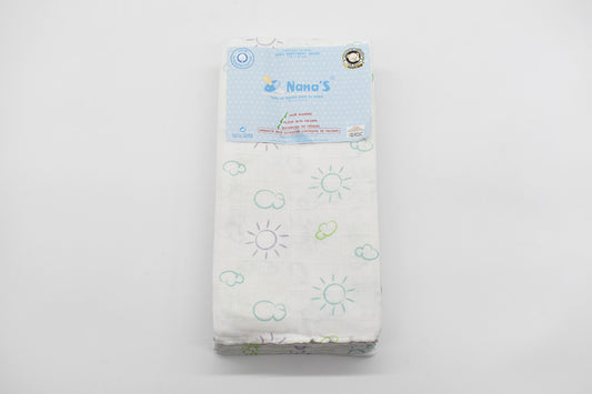 PACK 12 GASAS ESTAMPADAS 70X70 REF 204 DIBUJO 0113 MULTICOLOR NANAS