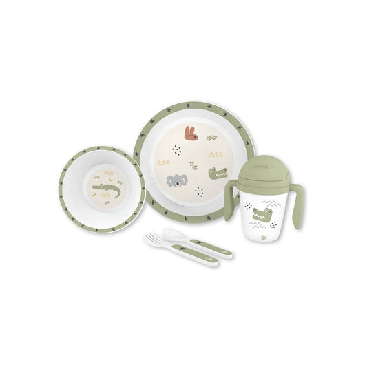 SET VAJILLA AUSTRALIA VERDE 5 PCS INTERBABY