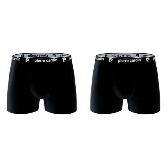 PACK 2 BOXER HOMBRE ALGODÓN BCX2/BAS/MI2 BLACK + BLACK PIERRE CARDIN