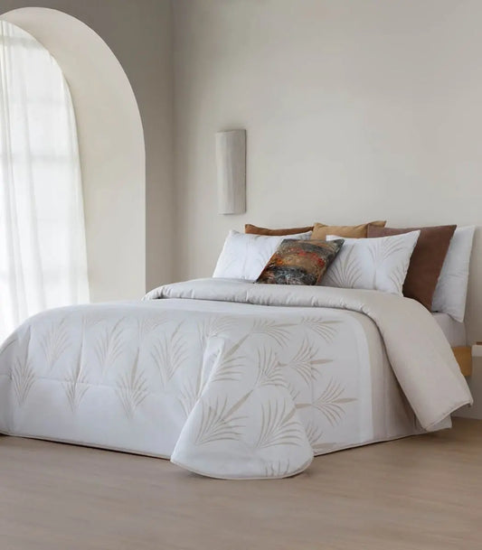 CONFORTER JACQUARD VIESGO C/02 BEIGE SANDECO