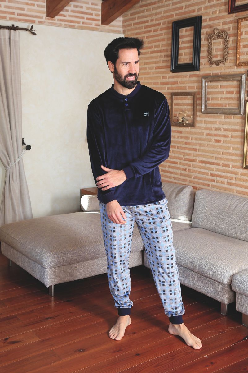 PIJAMA HOMBRE VELVET CARTER 42192 BLANCA HERNANDEZ