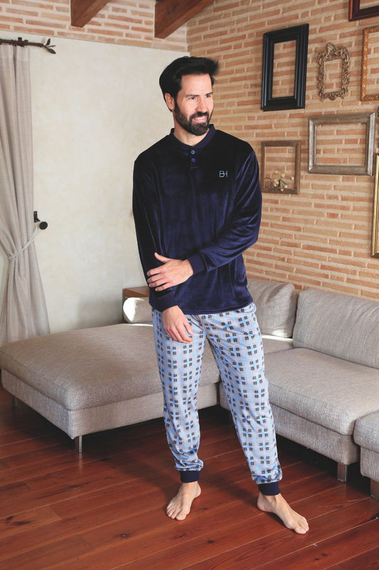 PIJAMA HOMBRE VELVET CARTER 42192 BLANCA HERNANDEZ