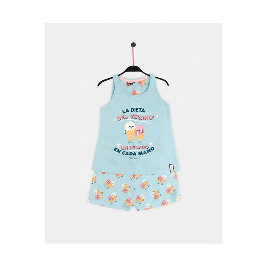 PIJAMA TWEEN CHICA LA DIETA DEL VERANO 56737 MR WONDERFUL