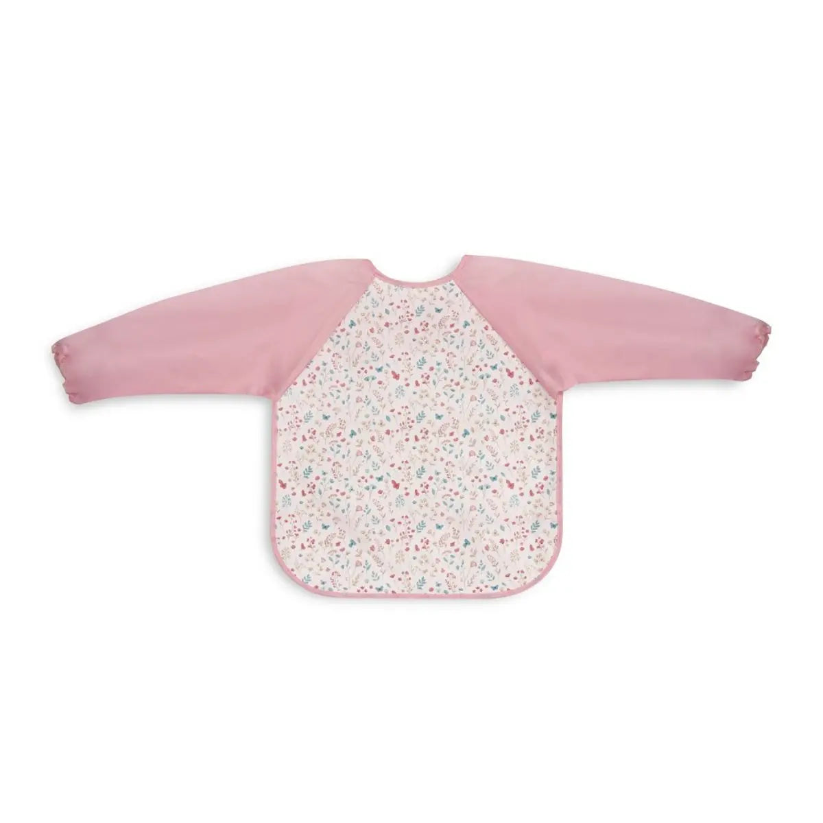 BABERO CON MANGAS ESTAMPADO FLORES PETALOS ROSA INTERBABY