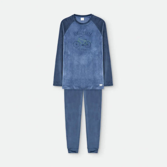 PIJAMA HOMBRE TERCIOPELO 7945 WATERLEMON
