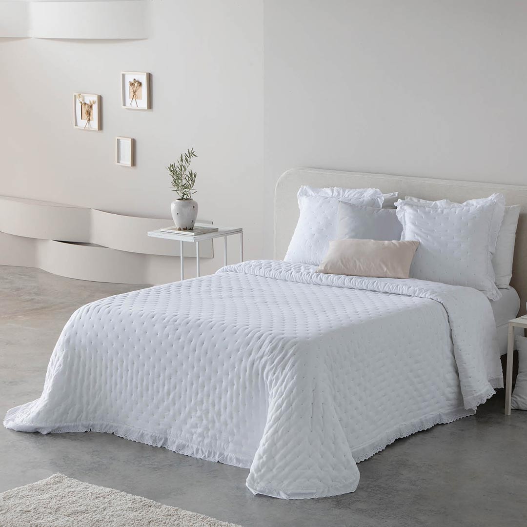COLCHA BOUTI ADELIA BLANCO FUN&DECO