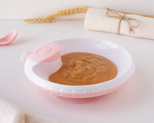 PLATO TÉRMICO CON VENTOSA ANTIVUELCO 17CM 3818 ROSA KIOKIDS