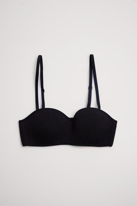SUJETADOR BANDEAU 18868 NEGRO YSABEL MORA