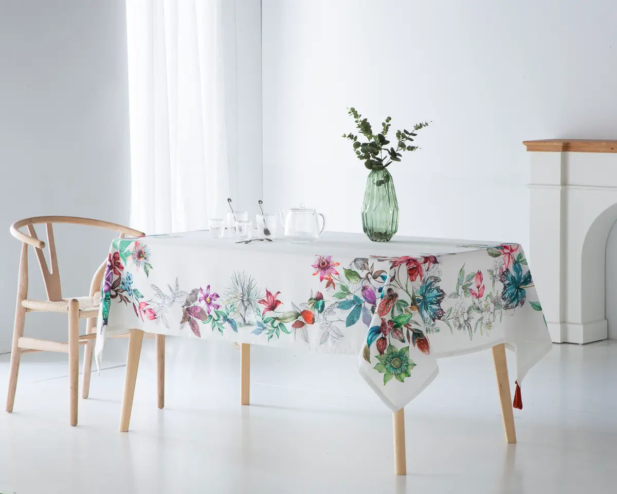MANTEL DIGITAL DOLCE BLANCO SARGA ANTIMANCHAS CASTILLA TEXTIL