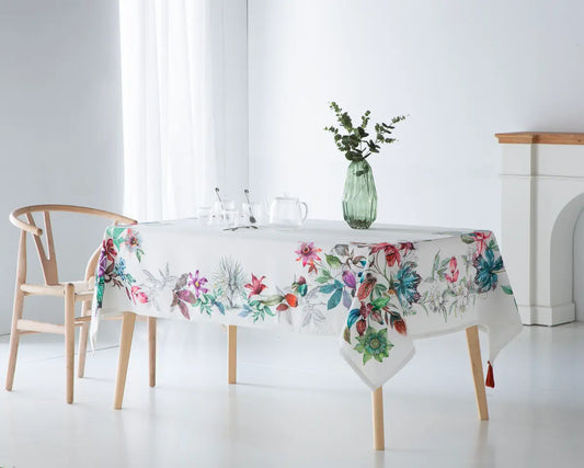 MANTEL DIGITAL DOLCE BLANCO SARGA ANTIMANCHAS CASTILLA TEXTIL