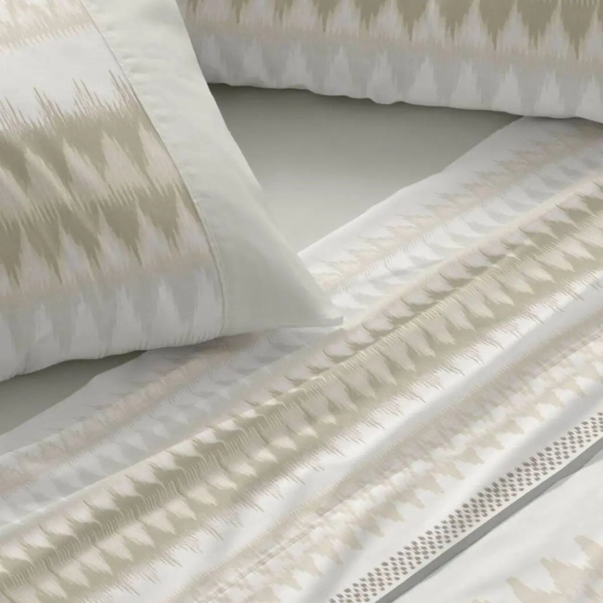 JUEGO DE SABANAS TELA 149 CAQUI BURRITO BLANCO