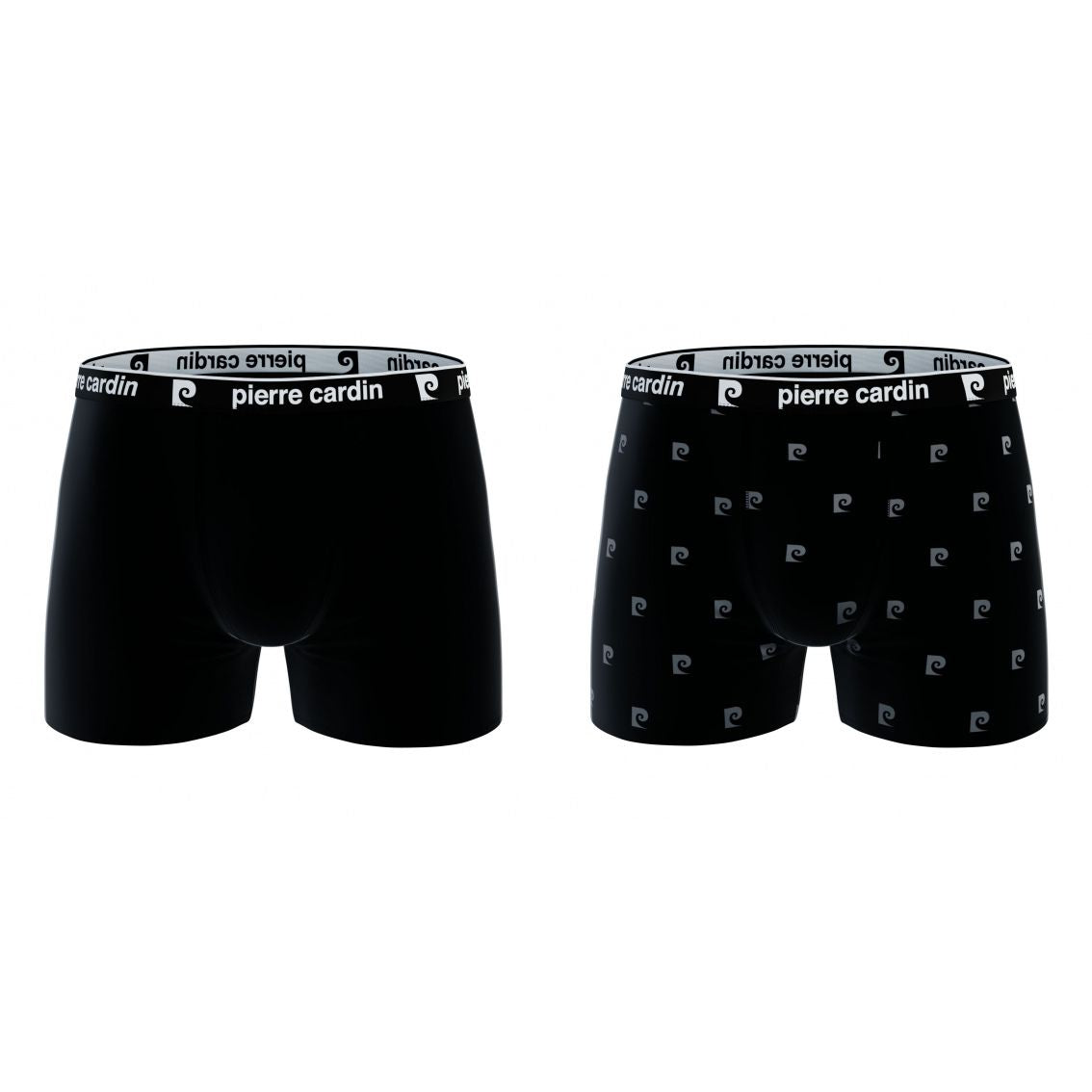 PACK 2 BOXER HOMBRE ALGODÓN BCX2 BLACK+LOGO BLACK PIERRE CARDIN