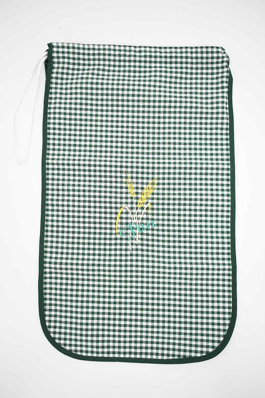 BOLSA PAN BORDADA VERDE VICHY SC