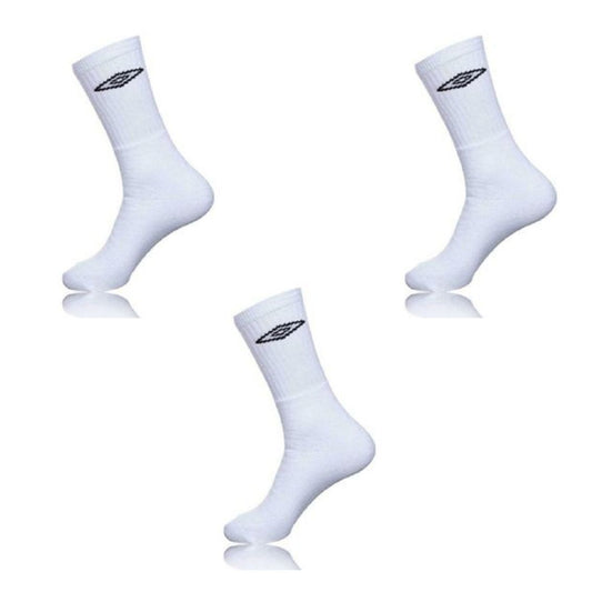 PACK 3 CALCETINES DEPORTIVOS TENX3 BLANCO UMBRO