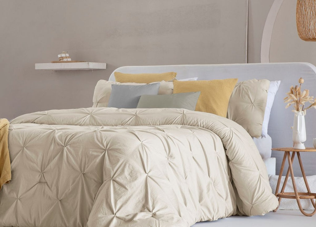 COMFORTER MIRANDA BEIGE FUN&amp;DECO