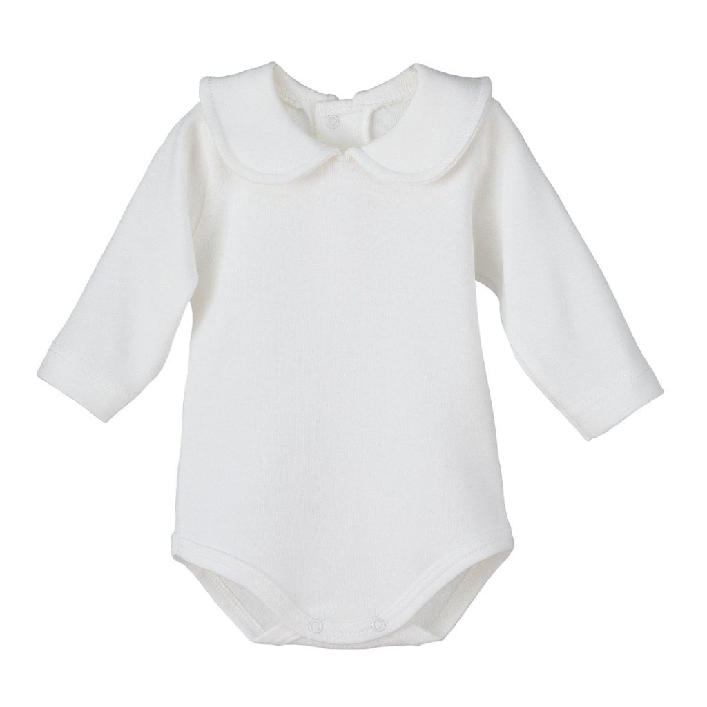 100% COTTON BABY BODYSUIT LUGO ROUND RAW CALAMARO