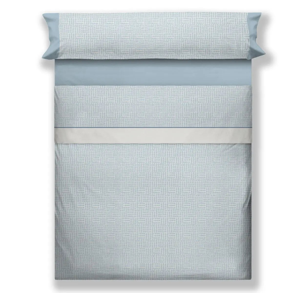 JUEGO DE SABANAS TELA DELE AZUL CAÑETE