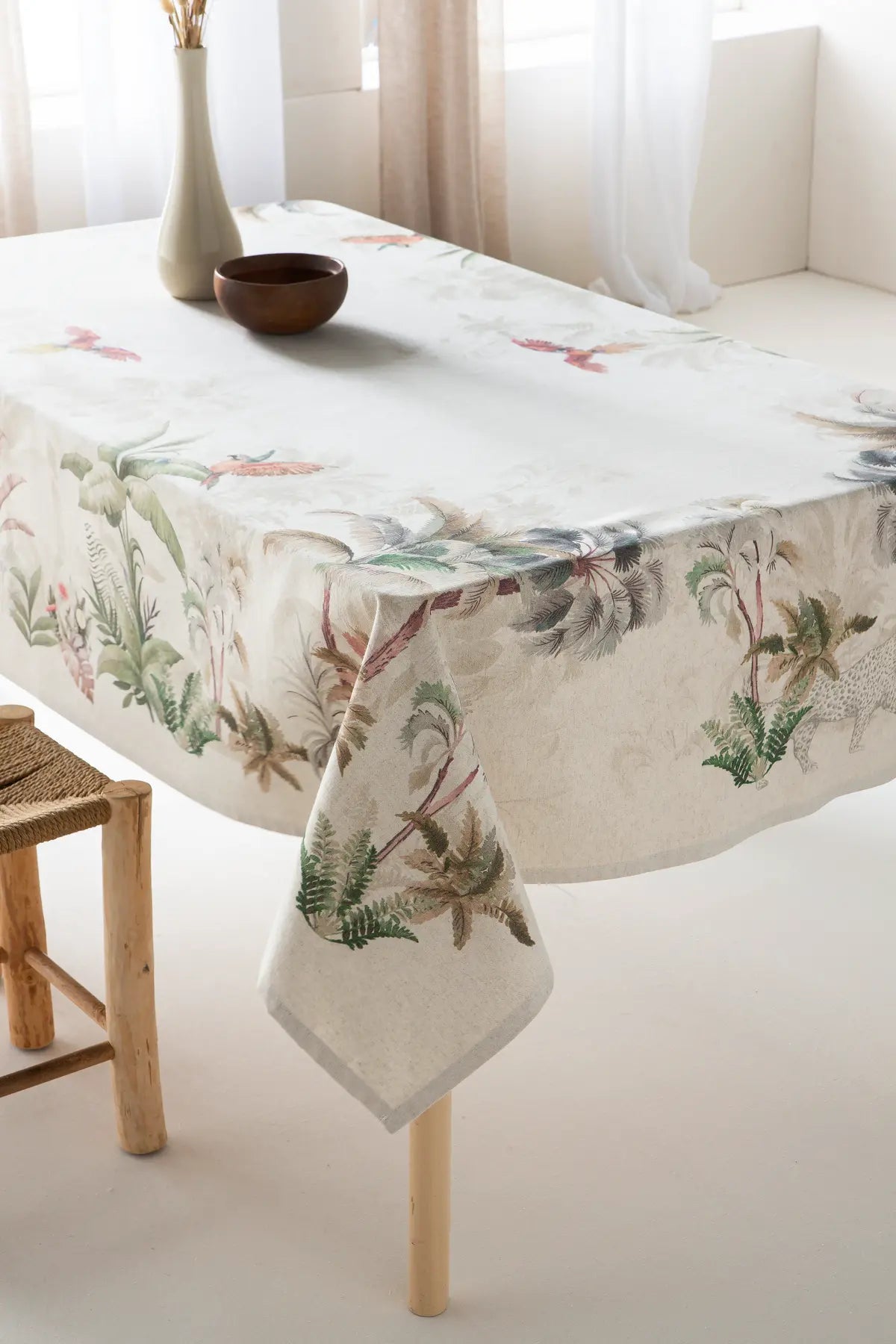 MANTEL DIGITAL NASAU SARGA ANTIMANCHAS C/4 CASTILLA TEXTIL
