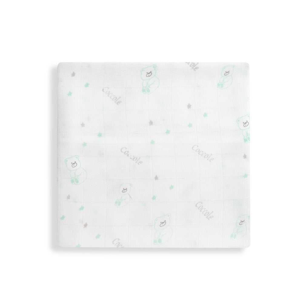 PACK 3 GASAS BAMBÚ 55X70 BEAR MENTA INTERBABY