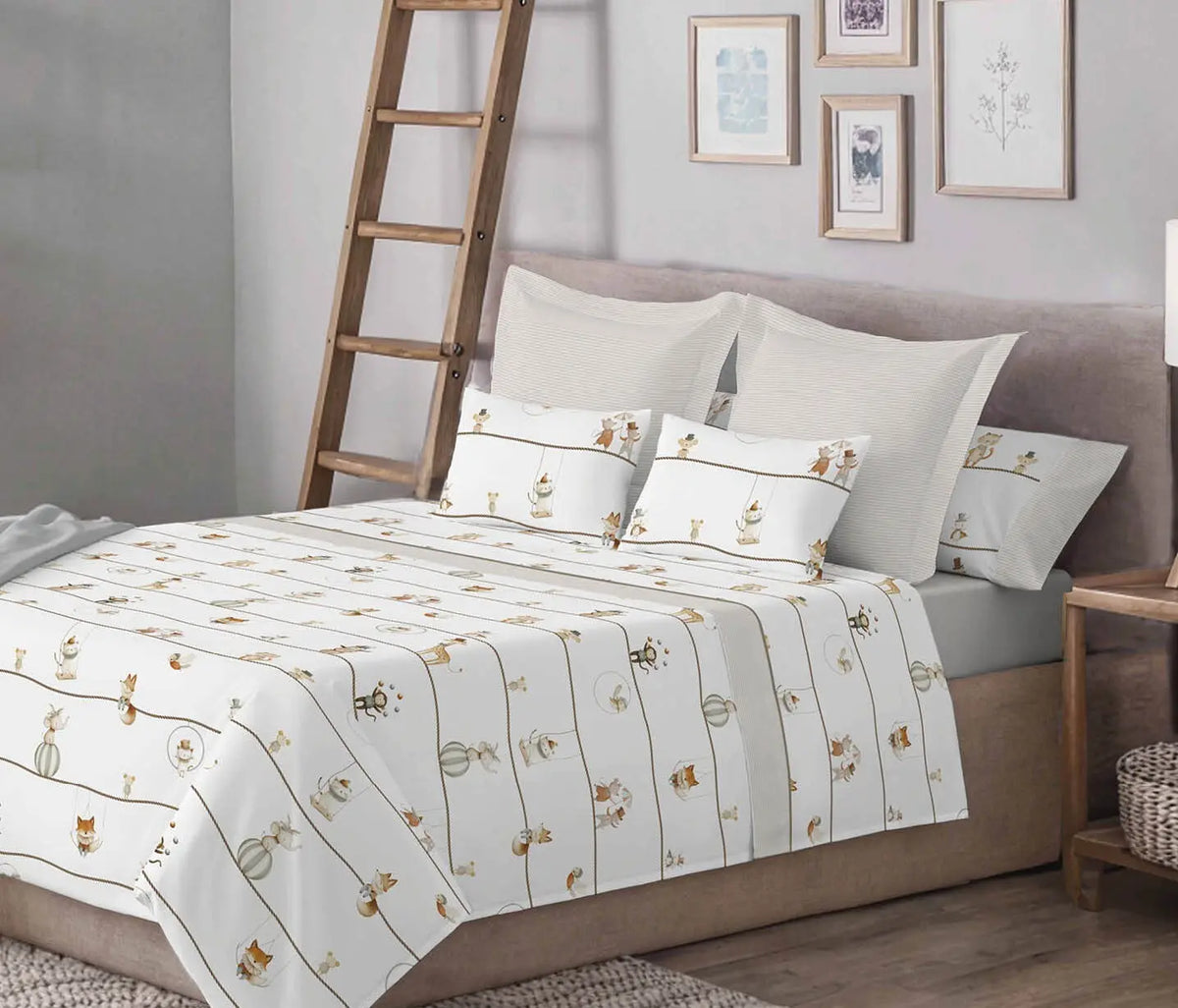 JUEGO DE SABANAS TELA FANTASY LINO KABELY KIDS