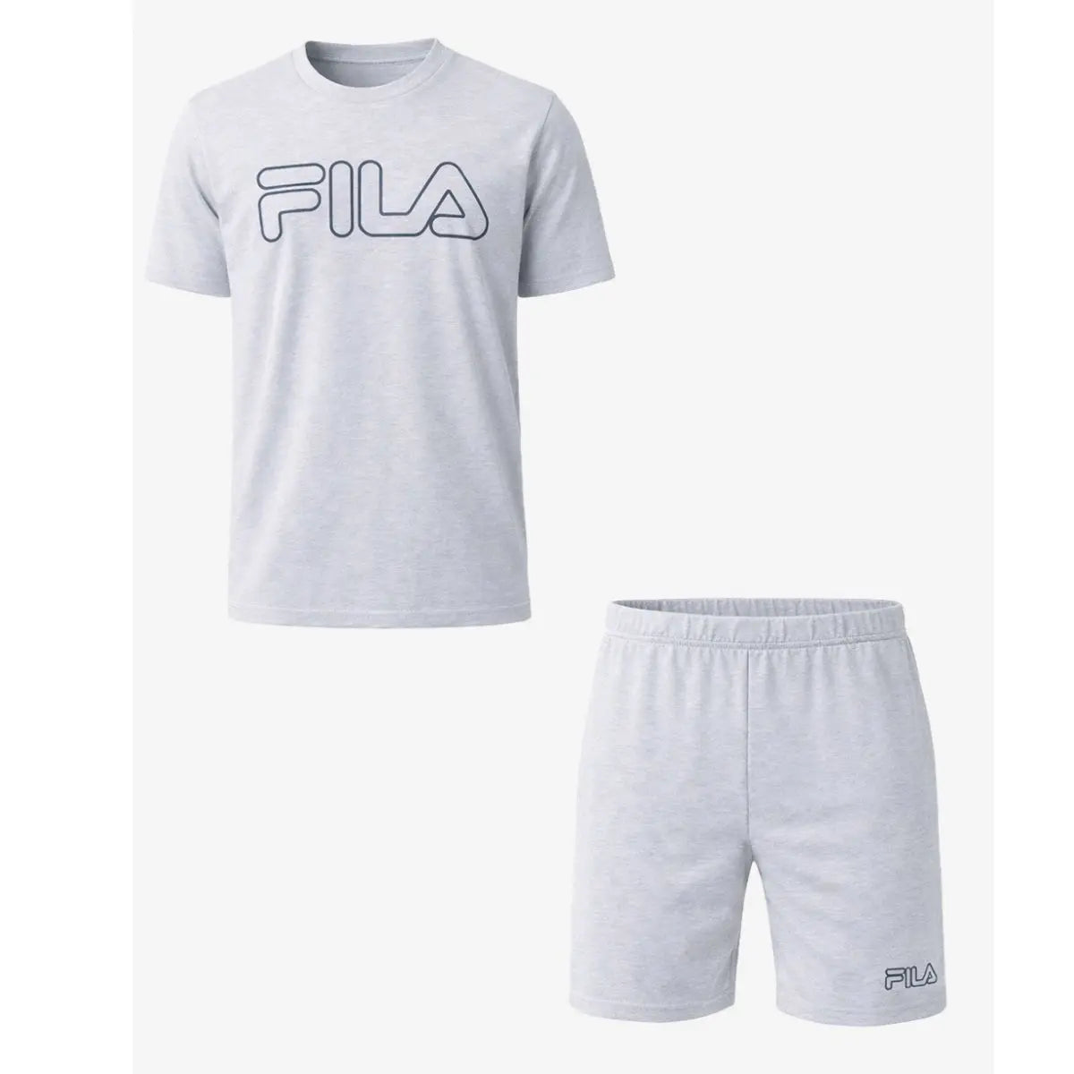PIJAMA HOMBRE MANGA CORTA FPS1191 GRIS CLARO FILA
