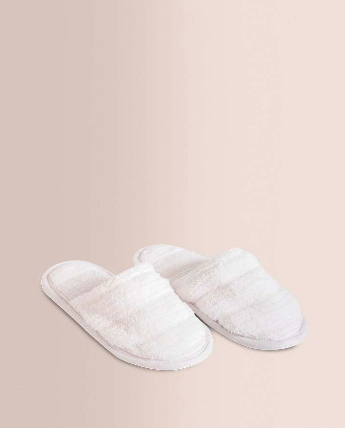 ALBORNOZ + ZAPATILLAS ARLET BLANCO DON ALGODÓN