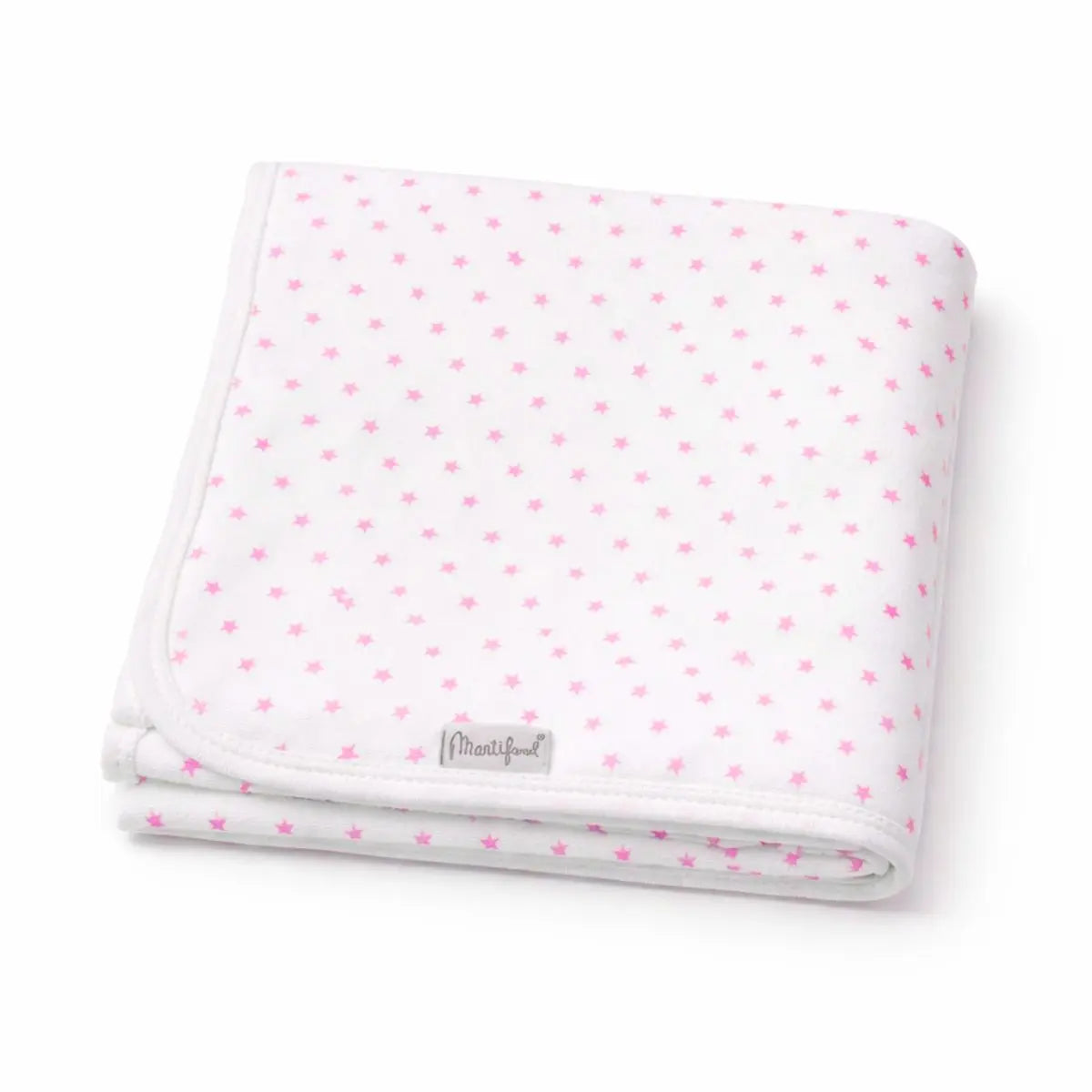 ARRULLO ESTAMPADO BEBÉ ALGODÓN 90X90 1426 ESTRELLAS ROSA MARTIFANEL