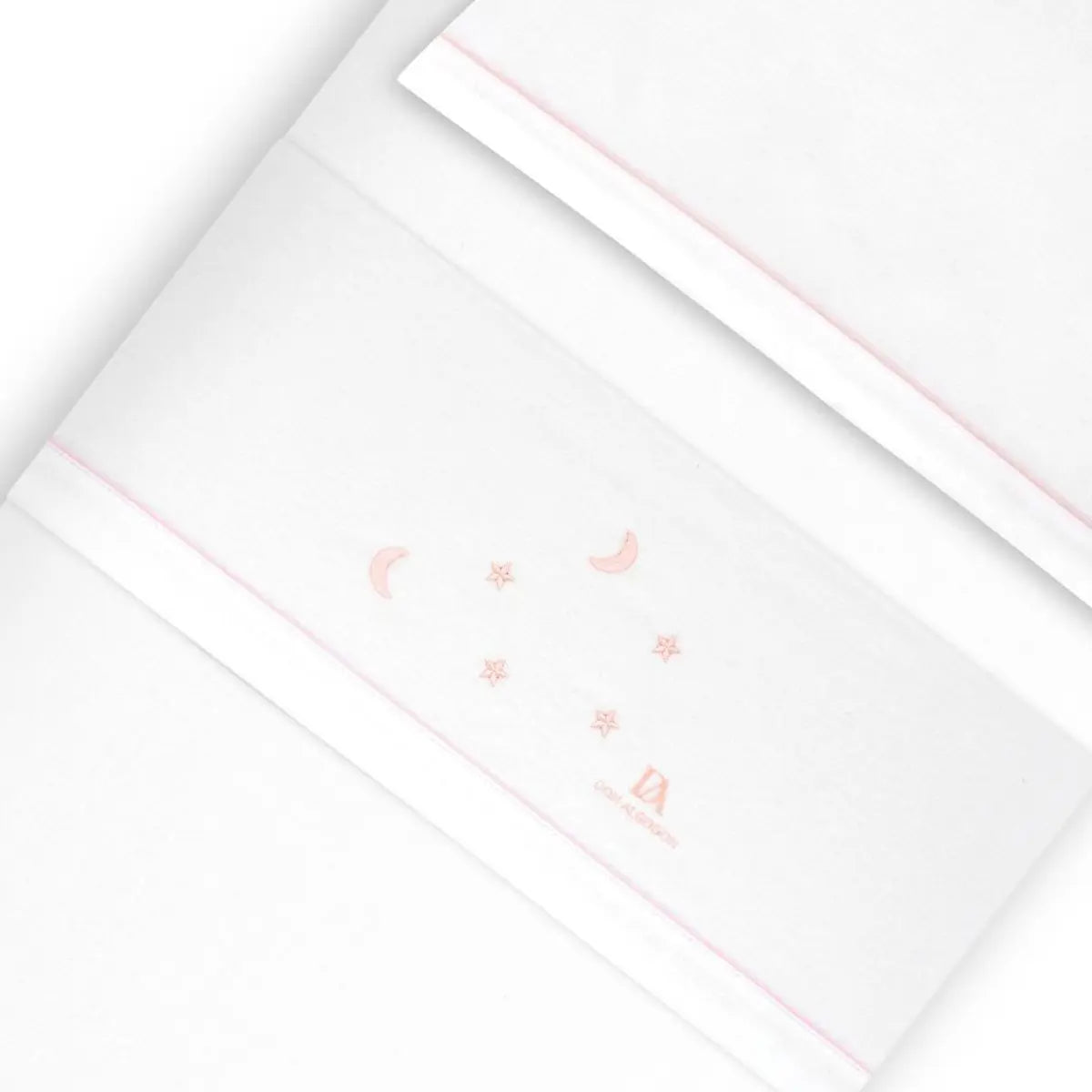 TRIPTICO FRANELA MULTI ESTRELLAS LUNA BCO/ROSA DON ALGODON