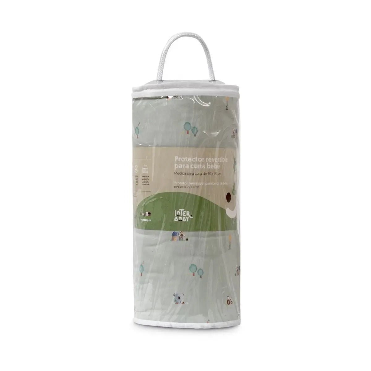 CHICHONERA REVERSO GOFRADAO GRIS MODELO GRANJA KOALA VERDE INTERBABY