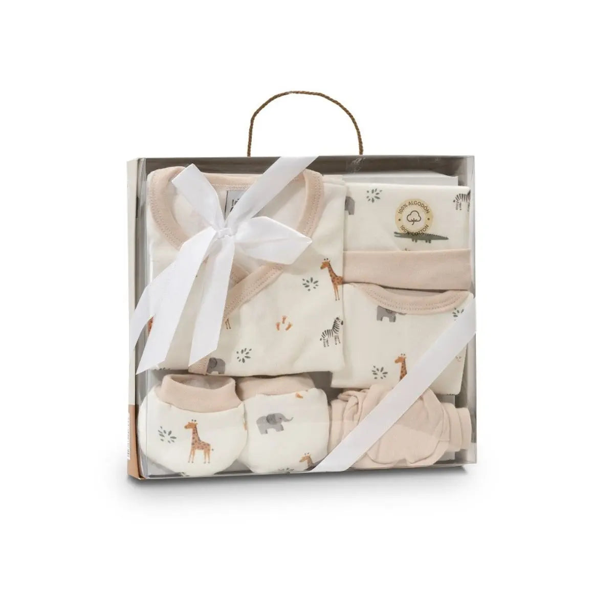 SET REGALO 5 PIEZAS ALGODON SAVANNA BEIG INTERBABY