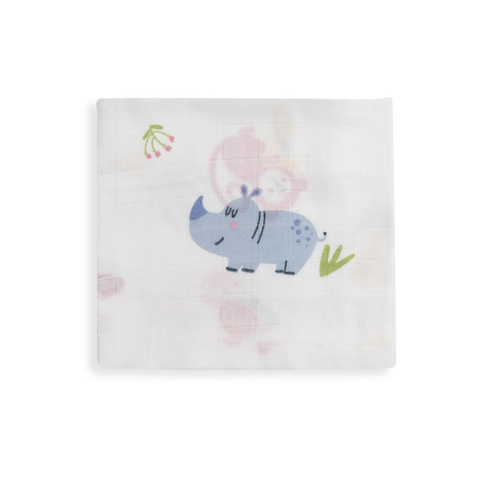PACK 3 GASAS BAMBÚ 55X70 JUNGLA AZUL INTERBABY