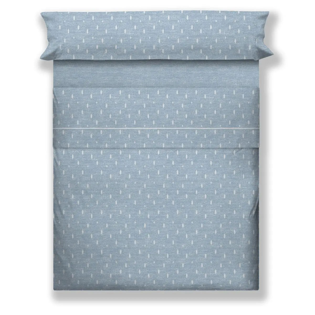 JUEGO DE SABANAS TELA BIRAM AZUL CAÑETE