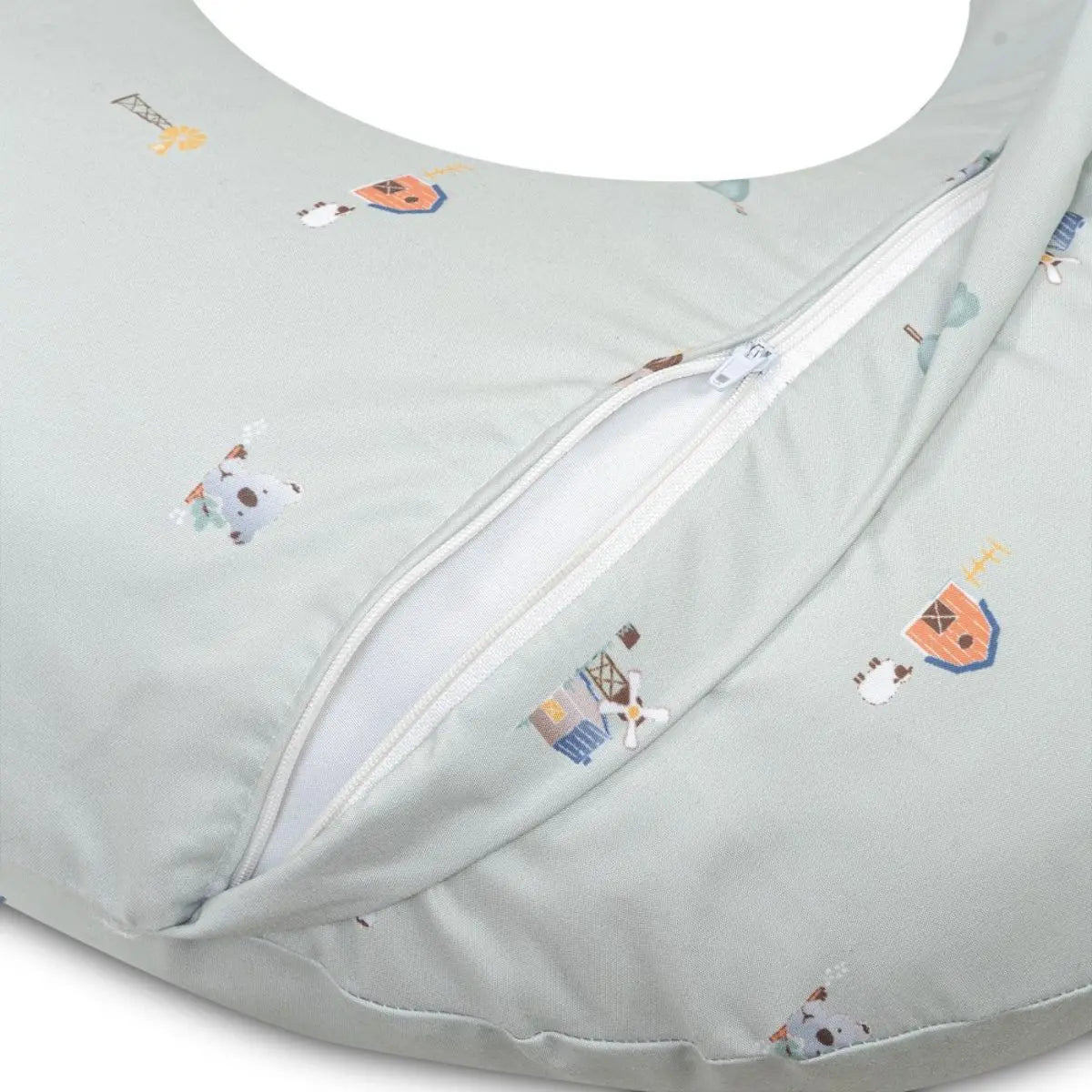 ALMOHADA LACTANCIA MODELO GRANJA KOALA VERDE INTERBABY
