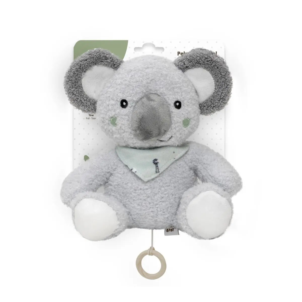 PELUCHE MEDIANO MUSICAL MODELO GRANJA KOALA VERDE INTERBABY