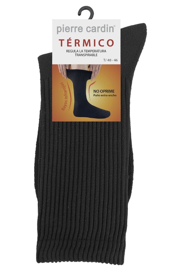 CALCETIN HOMBRE TÉRMICO CANALÉ PA105 NEGRO PIERRE CARDIN