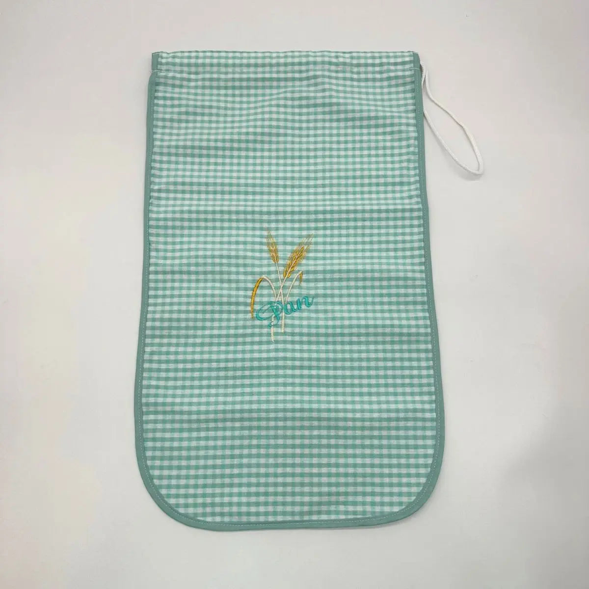 BOLSA PAN BORDADA AGUA MARINA VICHY SC