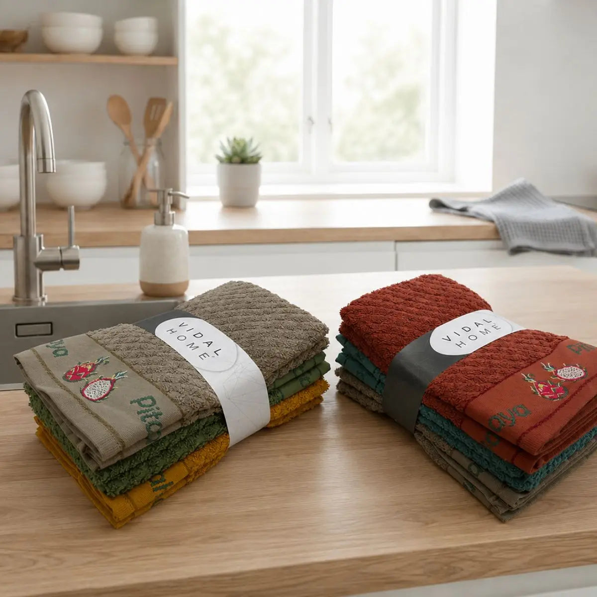 PAÑOS DE COCINA PACK 6 12527 50X50 VIDAL HOME