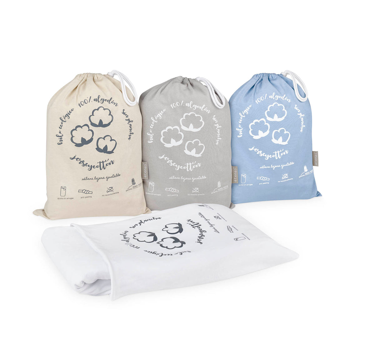 BAJERA AJUSTABLE 100% ALGODÓN ECOLÓGICO JERSEY 932 GRIS ATENAS