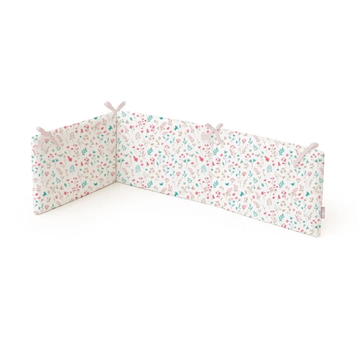 FUNDA NORDICA REVERSIBLE DESENFUNDABLE CON RELLENO+CHICHONERA MOD. FLORES PETALOS ROSA INTERBABY