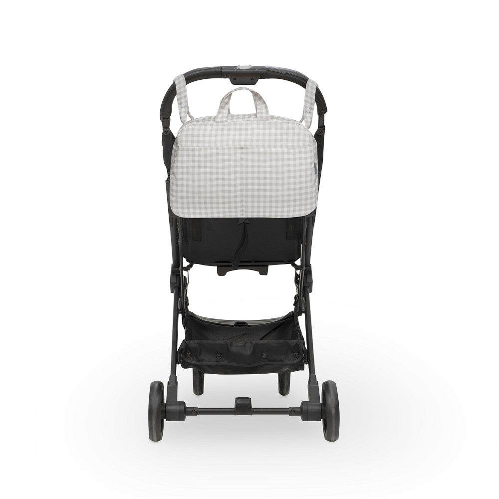 BOLSO MATERNAL VICHY GRIS DON ALGODÓN