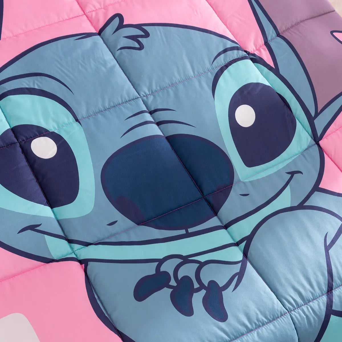 EDREDON CONFORT LILO Y STITCH FLOWERS