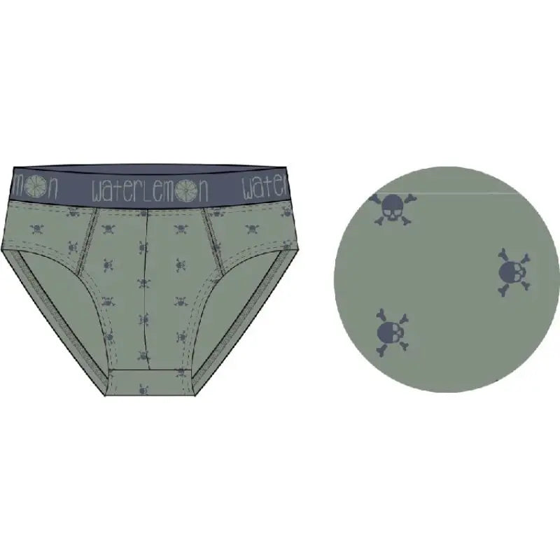 PACK 2 SLIP HOMBRE REF 320 SKULL WATERLEMON