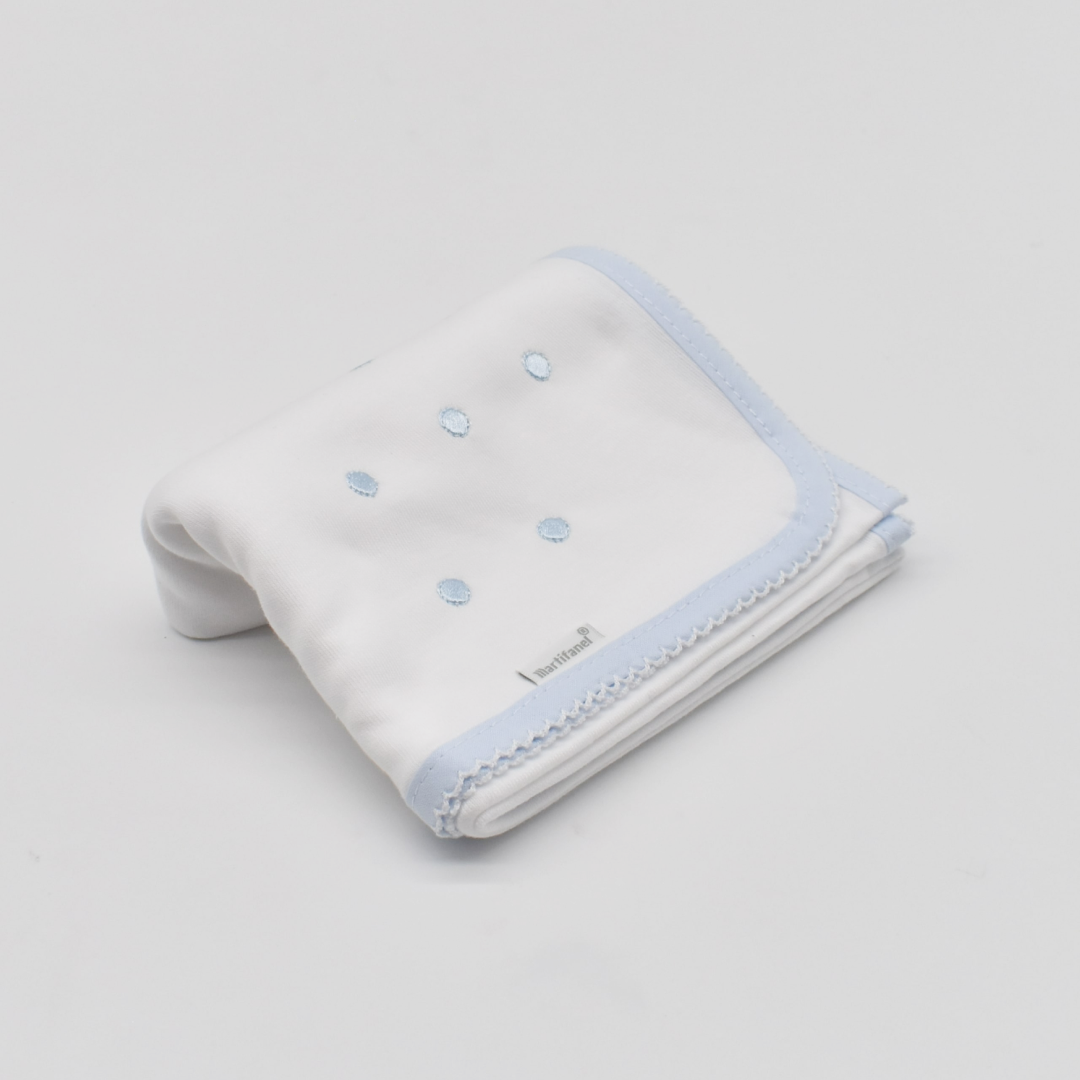 GASA F2 BORDADA TOPITOS 02 AZUL 65X65 MARTIFANEL