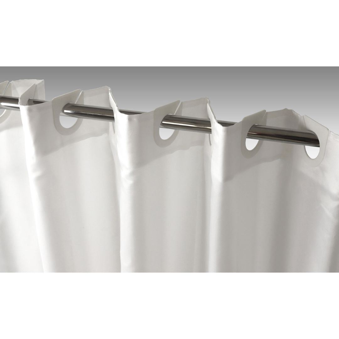 CORTINA DE BAÑO 180X200 POLYESTER LISA BLANCA STILIA