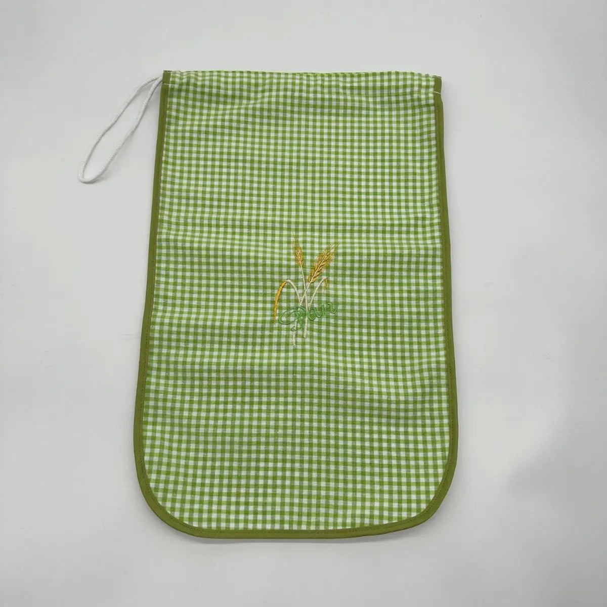 BOLSA PAN BORDADA KIWI VICHY SC