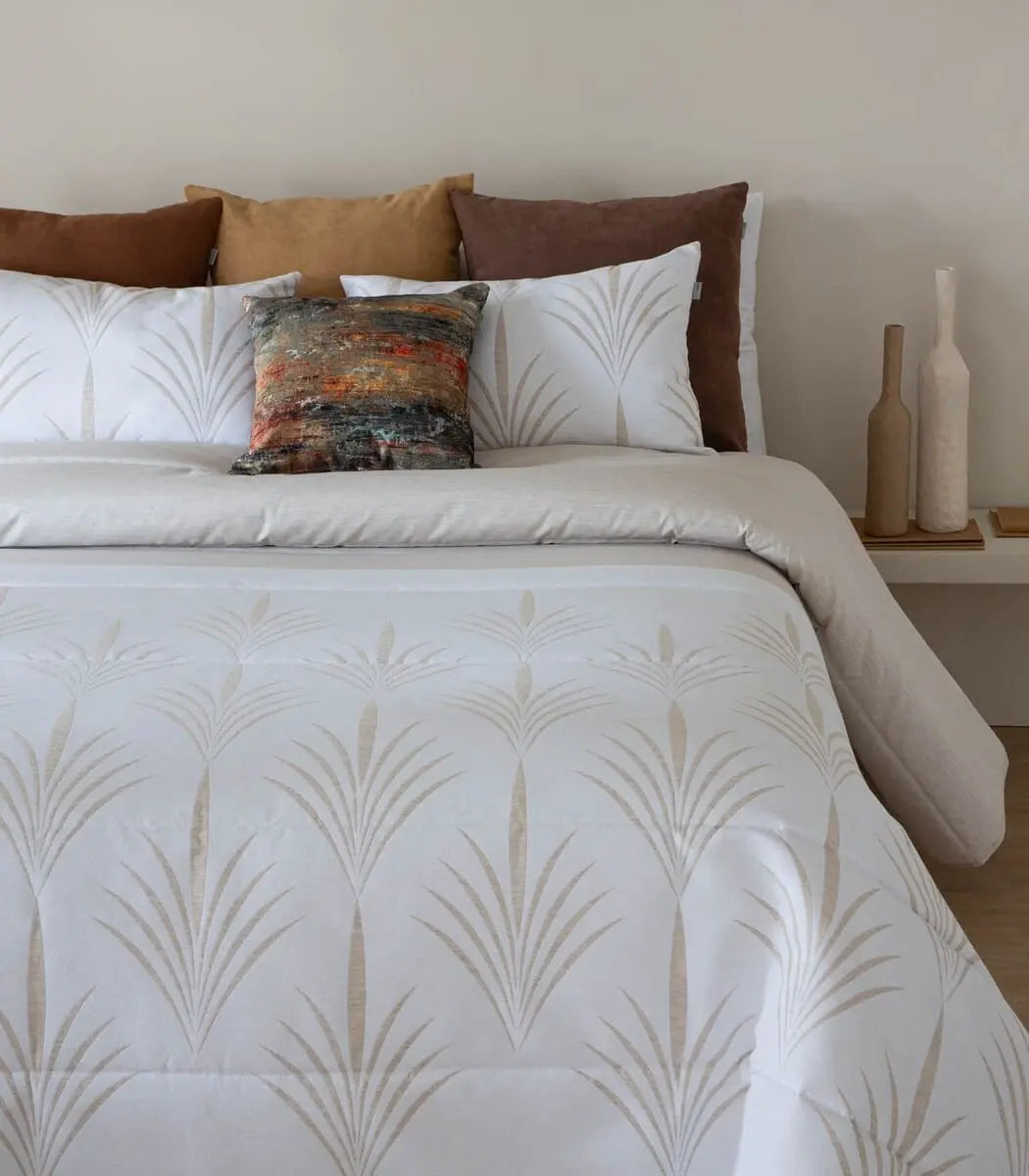 CONFORTER JACQUARD VIESGO C/02 BEIGE SANDECO