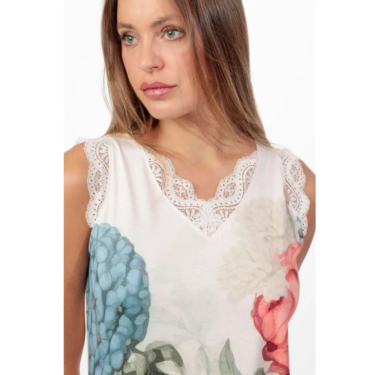 PIJAMA MUJER SIN MANGAS 64060 PETALO ADMAS