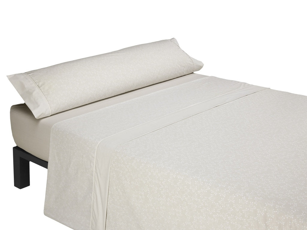 JUEGO DE SABANAS TELA Q73 BEIGE MORA