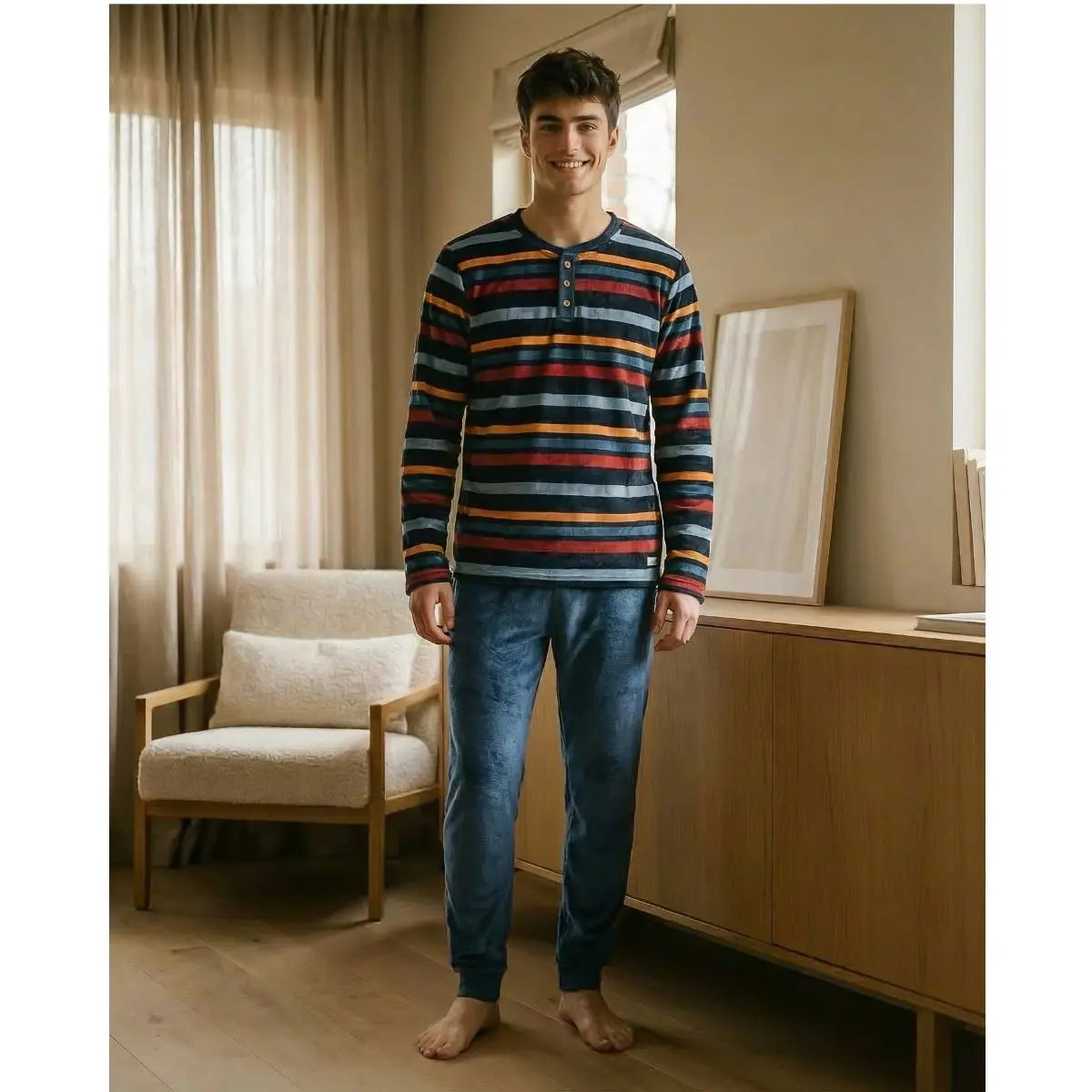 PIJAMA HOMBRE SPANDEX 8621 WATERLEMON
